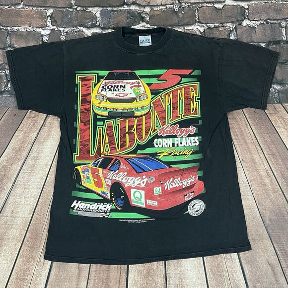 Tultex Other - Vintage 1997 Terry Labonte Kelloggs Corn Flakes Racing Graphic Shirt Mens Large